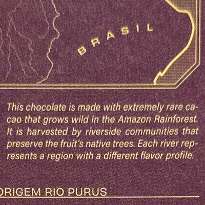 Luisa Abram Purus River 81% Dark Chocolate Bar