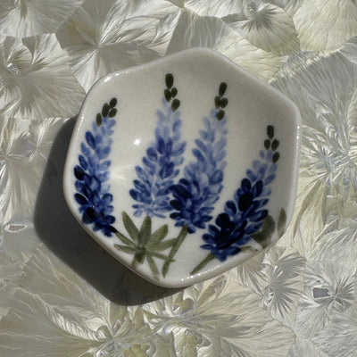 Lupine Flowers Honeycomb Dish #N3034