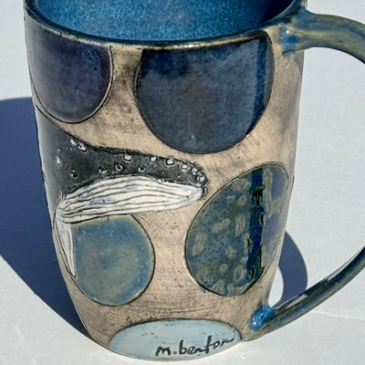 Marla Benton 14oz Whale Mug #M1550