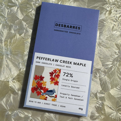 DesBarres Pefferlaw Creek Maple Dark Chocolate Bar