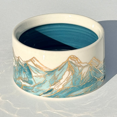 Astrid Kruse Bluegreen Mountain Bowl #LX039