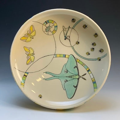 Andrea Vuletin Luna Moth & Insects Bowl