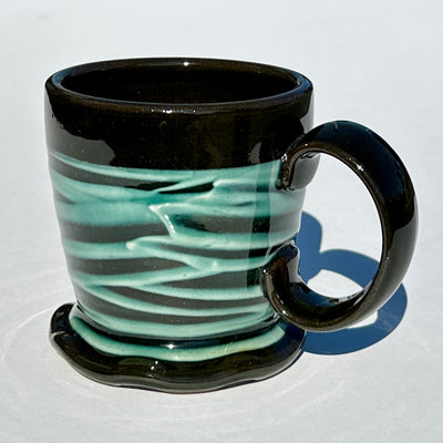 Michael Flaherty 9-10oz Turquoise Mug #f953