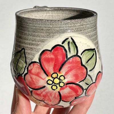 Maaike Charron Round Flower Mug with Wild Roses #N1679