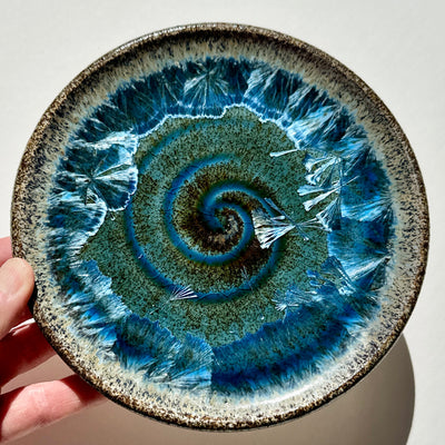 Party Plate with Black Beach Sand from Western Beach, Burgeo, Newfoundland #N1439