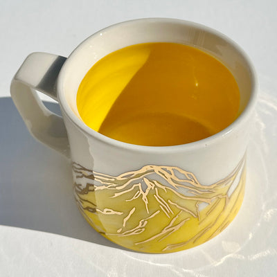 Astrid Kruse 12oz Yellow Mountain Mug #N1261